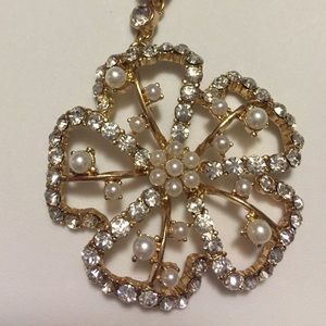 🟢 5/45 Gorgeous Pearl and Rhinestone Set